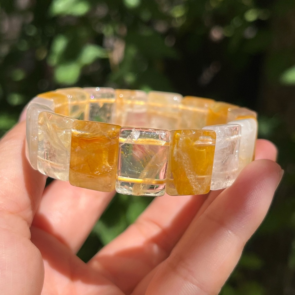 7 inches stretchable golden healer‎ soft bangle